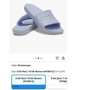 CROCS Blue Sandals Minimalist Design